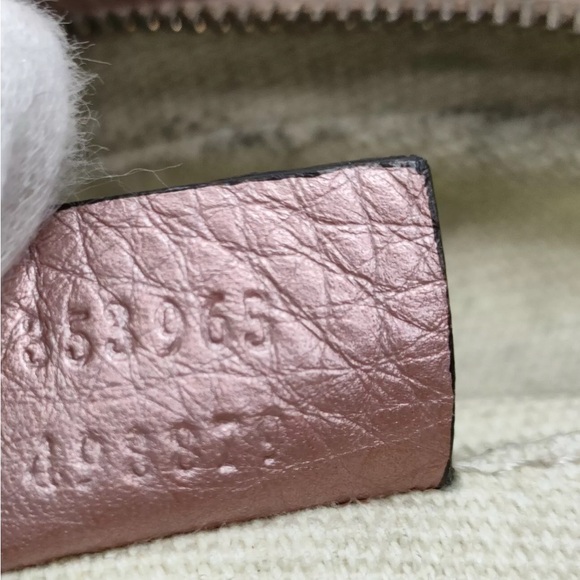 Auth Gucci Metallic Pink Disco Crossbody SoHo
Bag Purse Handbag - Picture 13 of 14